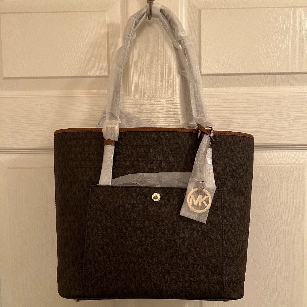 Michael Kors Leather Logo Tote